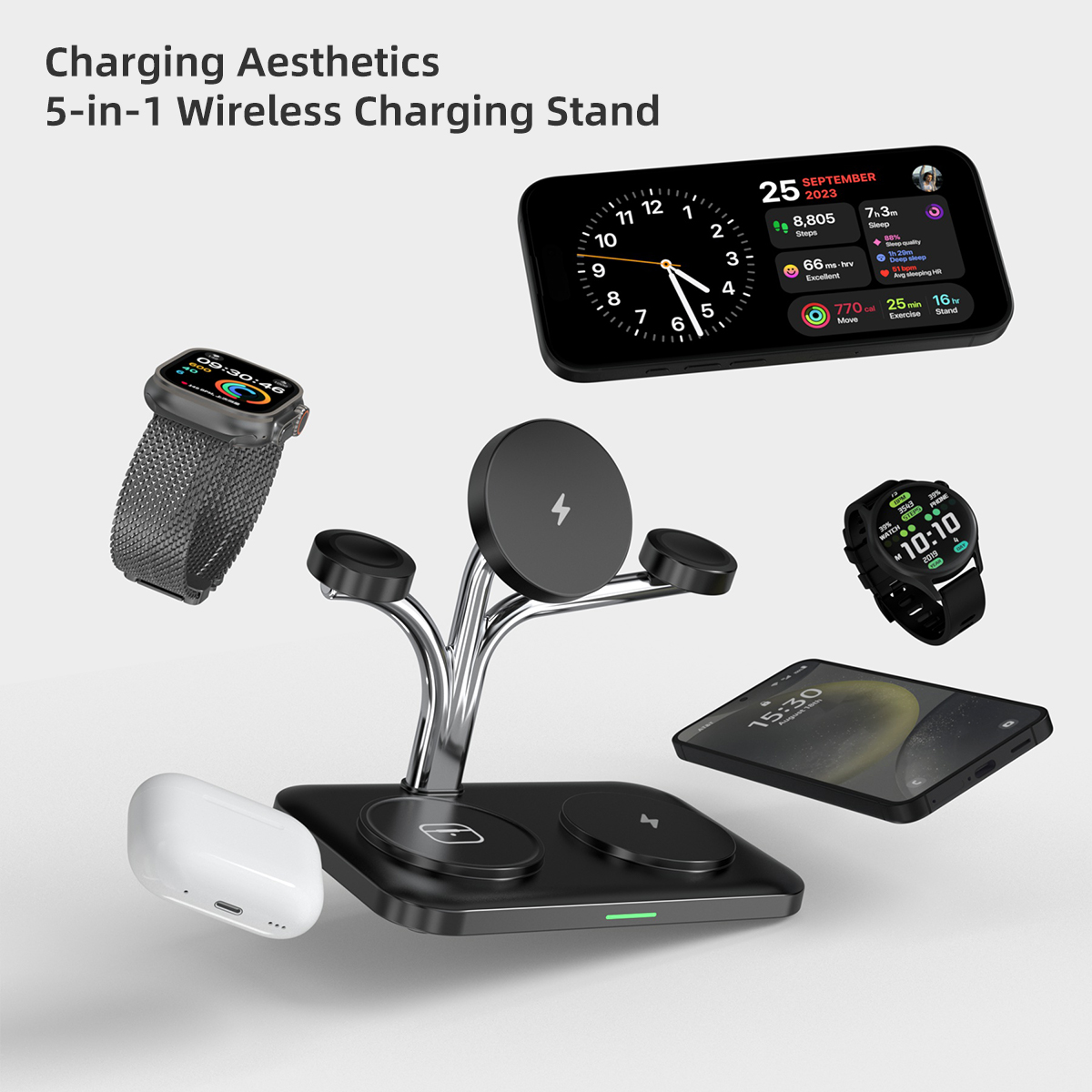 5 IN 1 Magnetic Wireless Charg - đánh giá và giá Watches Smartwatch Samsung