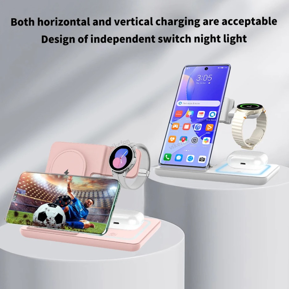 3 In 1 Foldable Wireless Charg - đánh giá và giá Watches Smartwatch Samsung