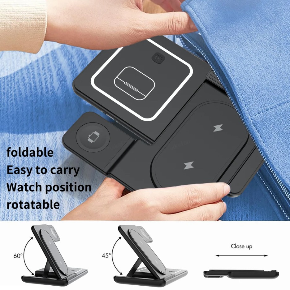 3 In 1 Foldable Wireless Charg - đánh giá và giá Watches Smartwatch Samsung