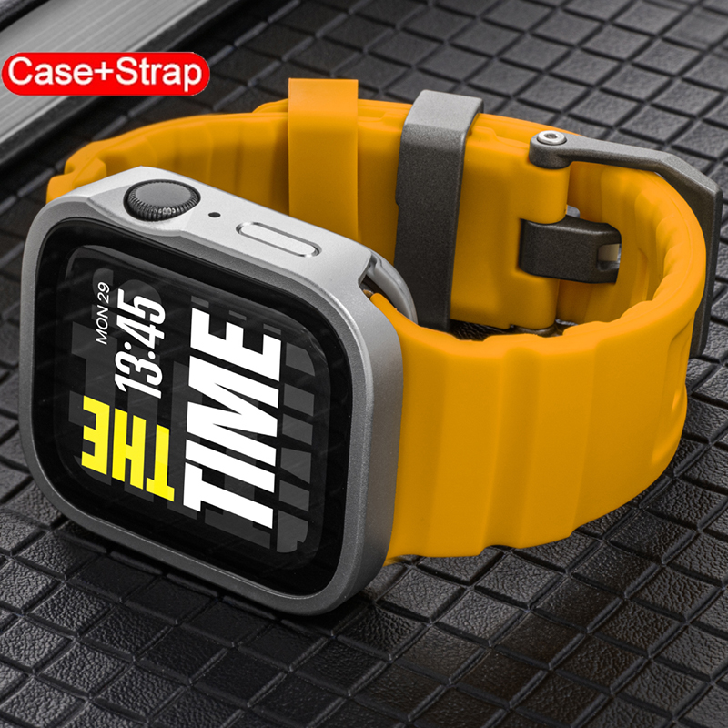 For Apple Watch Waterproof Cas - đánh giá và giá Silicone Sport Band