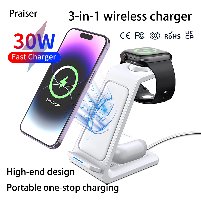 15W 3 in 1 Wireless Charger St - đánh giá và giá Watches Smartwatch Samsung